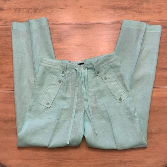 Ralph Lauren Black Label Drawstring Linen Pants 6 - Picture 1 of 7